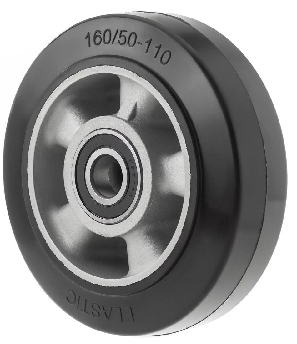 D50+1 Колесо для гидравлических тележек 160х50 мм (резина)